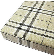 bandezid Cuscino per Panca a 2 3 4posti e per Panca,per sedili di panchine Giardino Balcone terrazza Classico Motivo a Quadri-Reticolo 60x30x5cm(23x12x2in)