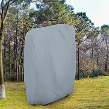 CHEYLIZI Copertura per Sedia Pieghevole e Reclinabile, all'aperto Tessuto Oxford Traspirante Impermeabile e Resistente ai Raggi UV per Sdraio da Giardino (Grey)