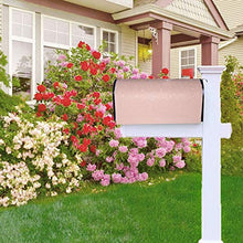 Elegante pizzo bianco floreale e coriandoli design unico progettato cassetta delle poste, copertura per cassetta postale per giardino, giardino, cortile, dimensioni standard 53 x 45 cm