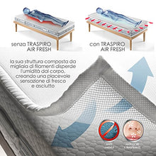 Goldflex - Traspiro Air Fresh Topper Coprimaterasso Ultra Traspirante, Fa Circolare Aria, 160x190 Matrimoniale Lavabile Anallergico Certificato Antidecubito Dispositivo Medico