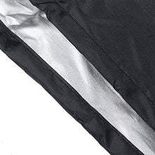 Omabeta Fodera reclinabile Fodera per Sedia da Giardino Fodera per Sedia da Esterno Pieghevole Impermeabile 208x76x79cm Fodera Protettiva per Sedia Nera per la casa