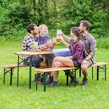 TecTake 800424 Set da Birreria, Tavolo Alto e Panche, Richiudibile Bar Giardino Birra - Different Models (Tipo 3 | No. 402189)