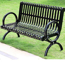 Panchine Da Esterno In Alluminio, Panchine Da Giardino In Ferro Antiruggine E Anticorrosione, Panchine Portico In Metallo Con Braccioli E Schienali, Poltroncine Da Esterno/Giardino