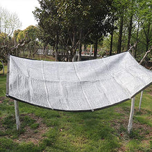 Rete ombreggiante Tarp Riflettente del Panno di Alluminio del Foglio di Alluminio 85%, Isolamento della Tenda del Tetto del Carport di Ombreggiatura delle Piante del Patio (Size : 2x2M)