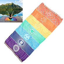 Rainbrow telo da spiaggia, tappetino colorato per picnic, telo da spiaggia, telo da spiaggia, tappetino per yoga, spiaggia, spiaggia, giardino, prato, viaggi, escursionismo, decorazione per la casa