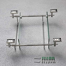 GDFEH Scaffale per Doccia 2 Bagno in Vetro Bagno in Acciaio Inox Scaffale in Acciaio Inox Scaffale per Bagno Scaffale Doccia Doccia Caddy Storage Basket 16.5x5x18inch