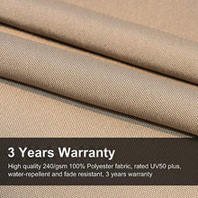 PURPLE LEAF 300 X 300 cm Doppio Top Deluxe Ombrellone Quadrato da Patio Offset Ombrello Appendibile da Esterno Ombrello da Mercatino Ombrellone da Gardino, beige