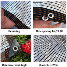 CXF Rete ombreggiante, Ombra reticolato Sunblock Ombra Panno for Giardino pianta del Fiore Serra, Il 75% di ombreggiatura Tasso, HDPE Materiale, traspirabilità (Size : 2×7m)