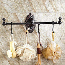 PYROJEWEL cremagliera Mensole for Bagno Mensole Rack Appendiabiti Bagno Una Barra di Rame cremagliera Nero Bronzo Nero Asta Singola Accessori Bagno Bagno mensola da Bagno