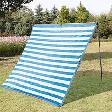 WXQIANG 90% Paralume in Tessuto - Blu e White Stripes Parasole Panno con Occhielli for Pergola Copertura della Volta - 2/3/4/5/6/8 m Larghezza Protezione Solare, Isolamento Termico (Size : 2X6M)