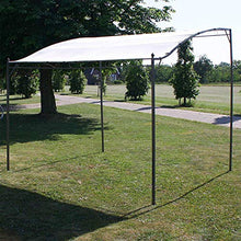 Gazebo 3 x 2,5 m Pieghevole Esterno Pergola Impermeabile Tenda da Gazebo Pergolato Crema Giardino