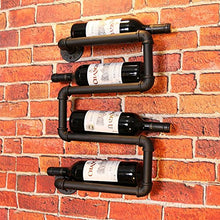 ZfgG Cremagliera creativa industriale del vino della metropolitana, scaffale del vino dello scaffale di Antivari dello scaffale di esposizione della parete, retro decorazione decorativa della parete