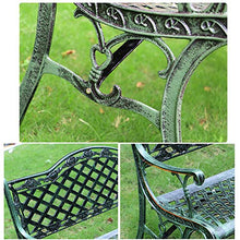 All'aperto Panca da Giardino In Metallo,Cortile Per Il Tempo Libero In Ghisa Panchina Del Parco Posti A Sedere In Terrazza,Sedia Portico Con Schienale E Braccioli，Per Canale di Lavoro Su Prato