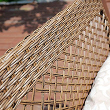 Set di Mobili da Giardino per Esterni, 5 Pezzi per La Casa Set di Conversazioni per Sedie di Vimini Set per Tutte Le Stagioni Combinazione di Mobili in Legno da Giardino in Rattan da Giardino