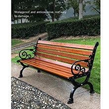 Outdoor Giardino Legno Massello Panchina Per Il Tempo Libero,anticorrosivo Di Legno In Ghisa Parco Telaio Del Banco,portico Esterno Panca Terrazza Decorativa,usato Per Giardino/prato/piazza Strada