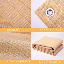 WXQIANG - Rete parasole per esterni, 85% UV, con occhielli in metallo rinforzati, 23 misure, protezione solare, isolamento termico, colore: beige, dimensioni: 1 × 1,5 m