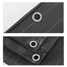 MTYLX, telo di copertura per tende di grandi dimensioni, impermeabile, resistente all'usura, resistente agli strappi, colore nero, per grandi Hinery, copertura per camion, A, 1,9 x 2,9 m