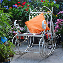 AAGYJ Sedia da Giardino Singola, panchina da Giardino Antica in Metallo, panchina in ghisa, Sedile per Sedia da Parco, sedie a Sdraio per Patio, Decorazione di mobili da Giardino per Esterni