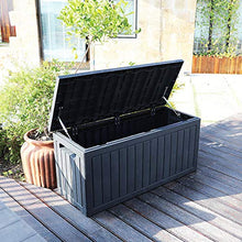 XLLLL Scatola di Immagazzinaggio del Giardino della Bici Starplast Plastica Impermeabile Esterna Piattaforma Banco 75Gal Contenitore Modellato Iniezione con La Maniglia