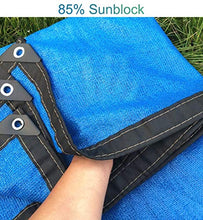 Telo Ombreggiante, Bordo del'anello di Protezione in Tessuto Sunblock e Occhielli, 85% di Protezione UV - Ombra for Piante da Giardino da Giardino, Serra, stalla (Blu Mare) (Size : 8m x 8m)