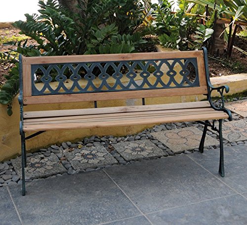 PANCHINA in GHISA Color Grigio Antracite L. 126 x P. 52 x H. 73 cm.