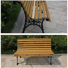 GaoF Panca da Giardino per Esterni, Poltrona da Cortile, Poltrona da Giardino in plastica, 2-3 posti, Sedia da Portico Resistente agli Agenti atmosferici, Sedile con Struttura in ghisa per mobili da