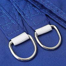 CH-GTJ Tenda da Sole A Vela, Protezione Solare Esterna Impermeabile Awing Rettangolo Baldacchino 98% UV per Posto Auto Coperto Patio Esterno di Grado con Corda Libera,Blu,6X8m