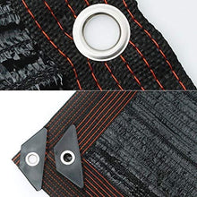 MVNZXL 10 Piedi x 10 Piedi Copertura Rete ombreggiante, Tessuto ombreggiante in Rete con Occhielli, per Copertura di Piante, Serra, fienile o canile, Fiori, Piante Nero