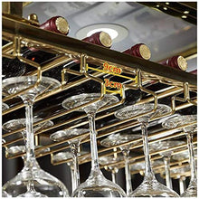 MFLASMF Stainless Steel Wine Glass Rack, Wine Cabinet, Simple Luxury Luxury Gold-Plated Can Be Customized Hanging Wine Rack Ceiling Wine Rack, Suitable for Bars And Restaurants,Single