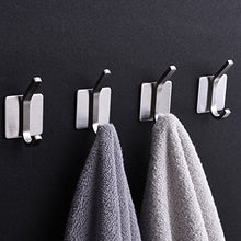 ZUNTO 3M Ganci Portasciugamani Adesivo Gancio Appendiabiti a Parete Asciugamano Ganci Accappatoio Gancio Acciaio Inox bagno Cucina, 4 Pezzi