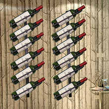 Portabottiglie da Vino in Ferro Art 6 Porta Bottiglie da Vino a Parete Portabottiglie da Parete retrò per Bar e casa