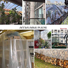 GOODLUKE Telone Trasparente Impermeabile, Tela Pioggia Telo in Plastica PVC Clear Resistente con Occhielli, Coperture in Fogli per Piante da Fiore per Esterno Interno (0,35 mm & 450g/m²),200x200cm