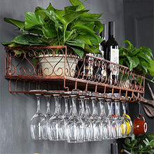 LULUVicky-Home - Portabicchieri da Bar e Vino Europeo in Ferro battuto da Appendere alla Parete