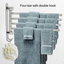 Portasciugamani Multifunzione, Supporto per Asta per Barra Portasciugamani a 4 Snodi per la Cucina del Bagno, Porta Asciugamani in Acciaio Inossidabile 304