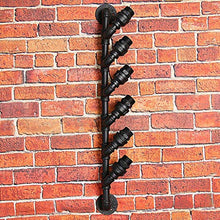 MoDi Wine Rack Retro Style Industriale Tubo di Acqua a Parete Vino Rack (H84CM)
