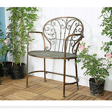 Panchine da giardino in metallo panchine da terrazzo,Panca da balcone per interni con sedile per decorazione da patio retrò,Sedia portico panchina parco con schienale,Doppia panca per il tempo liber