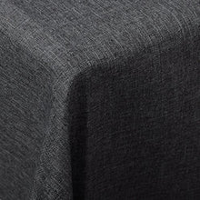 Laneetal Tovaglia da Tavolo Quadrata Antimacchia Protezione Impermeabile Decorazione per Feste Aspetto Lino Lavabile 110 x 110 cm Grigio 0800009
