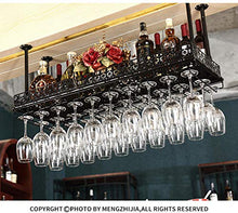 Portabottiglie da Parete in Ferro Portabicchieri Sospesi Cremagliera del Vino Porta Bicchiere da Vino Rosso Sospeso Porta Bicchiere da Bar Altezza Regolabile Lunghezza Nera 80 cm Larghezza 35 cm