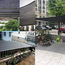 fdxcf Fence Shading Net traspirante protezione solare Resistenza allo strappo facile da piegare metallo asole Giardino Balcone in polietilene, 22 formati,Nero,4 * 8m