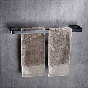 MBYW Portasciugamani Moderno Portasciugamani Elegante per Il Bagno di Moda Portasciugamani Antico Nero Stendibiancheria Doppia Bagno Set di ciondoli in Metallo da Bagno Mensola in Stile Europeo