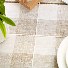 BKKENIDN Tovaglia, Tovaglia da Tavolo Impermeabile in Cotone Lino a Quadretti Ricamati, Adatta per Tavolo da Pranzo, Giardino, Scrivania, Terrazzo