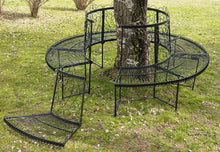DanDiBo - Panchina rotonda XXL, diametro 200 cm, in metallo, panca da giardino, in ferro battuto