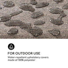 blumfeldt Theia - Rivestimento, Materiale: 100% Poliestere Tessuto 220 g/m², Idrorepellente, Adatto per Il Lavaggio a Mano, Set di Accessori 8 Pezzi, Marrone Screziato
