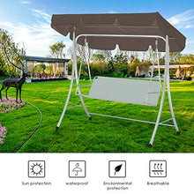 FAMKIT Tettoia per Altalena da Patio Copertura Superiore Impermeabile per Altalena da Giardino