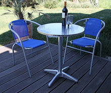 Mendler Tavolo Bistro Bar Giardino M28 Alluminio 60x60x70/110cm Piede Pesante