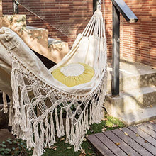 Amaca 2 Persone Amaca Stile Boho Brasiliano Macramè Frange Deluxe Doppia Amaca Sedia Altalena A Rete Altalena Da Appendere Per Interni
