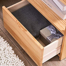 Comodini camera Mini legno comodino con cassetti - Comodino Mobili ed estremità di accento della Tabella Petto semplice movimento Tessuto Bins - Unità Organizzatore for camera da letto Lampada da como