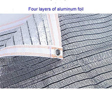 Tela da Vela Un Foglio di Alluminio Riflettente Netta ombrellone in Estate 85% del Tetto Tasso di ombreggiatura del Tetto Cortile Isolamento Termico Netto di Stanza Sole (Size : Size 1X5 Meters)