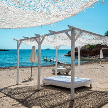 VERDELOOK Vela Foglia, Tenda per ombreggiare, 3x4 m, Bianca, per arredo Esterni Giardino