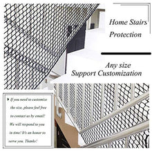JFFFFWI Rete da Giardino Rete da Balcone Rete Nera per Scale Rete sicura per Bambini Protezione di Sicurezza per Gatti Scale Ringhiera per ringhiere Reti per Bambini Bambino Bambino Appart